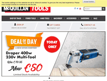 Tablet Screenshot of mcquillantools.ie